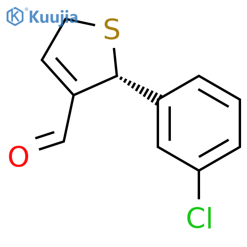 (R)-2-(3-Chlorophenyl)-2,5-dihydrothiophene-3-carbaldehyde structure