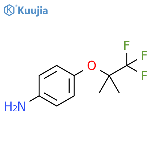 4-(1,1,1-trifluoro-2-methylpropan-2-yl)oxyaniline structure