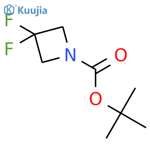 Tert-butyl 3,3-difluoroazetidine-1-carboxylate structure