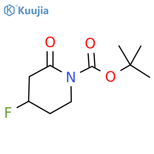 tert-butyl 4-fluoro-2-oxo-piperidine-1-carboxylate structure