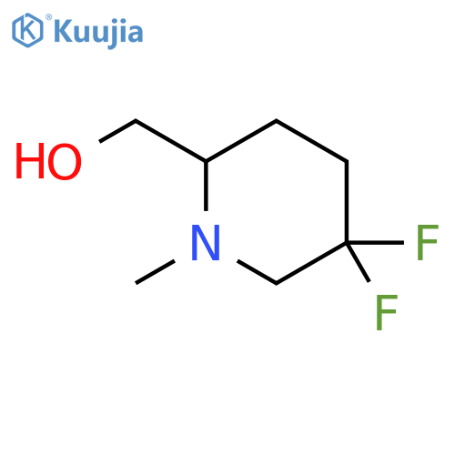 2-Piperidinemethanol, 5,5-difluoro-1-methyl- structure