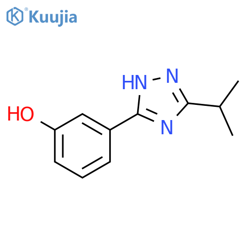 3-5-(propan-2-yl)-1H-1,2,4-triazol-3-ylphenol structure