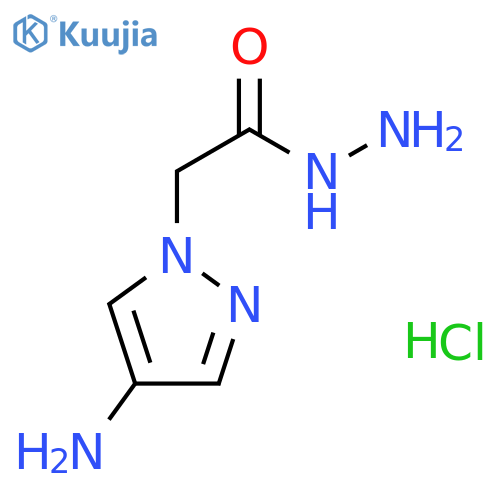 2-(4-Amino-1H-pyrazol-1-yl)acetohydrazide Hydrochloride structure