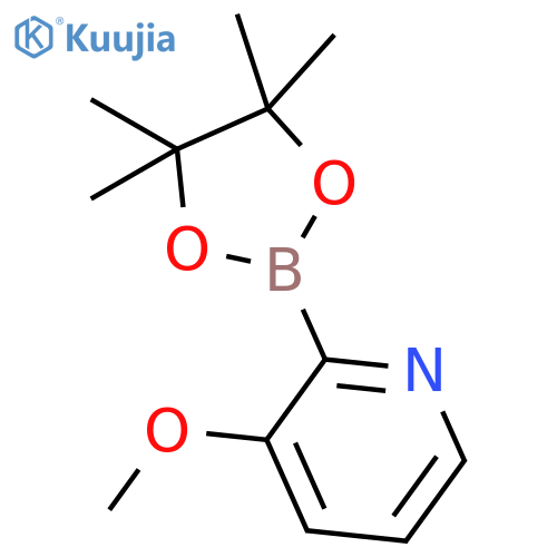 3-methoxy-2-(tetramethyl-1,3,2-dioxaborolan-2-yl)pyridine structure