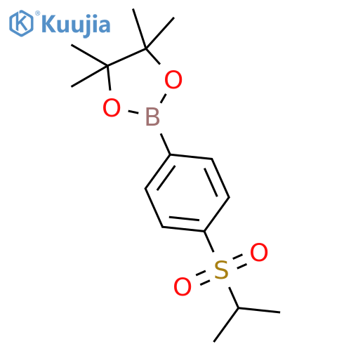 2-(4-(Isopropylsulfonyl)phenyl)-4,4,5,5-tetramethyl-1,3,2-dioxaborolane structure