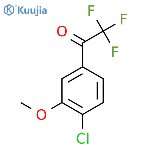1-(4-chloro-3-methoxyphenyl)-2,2,2-trifluoroethan-1-one structure