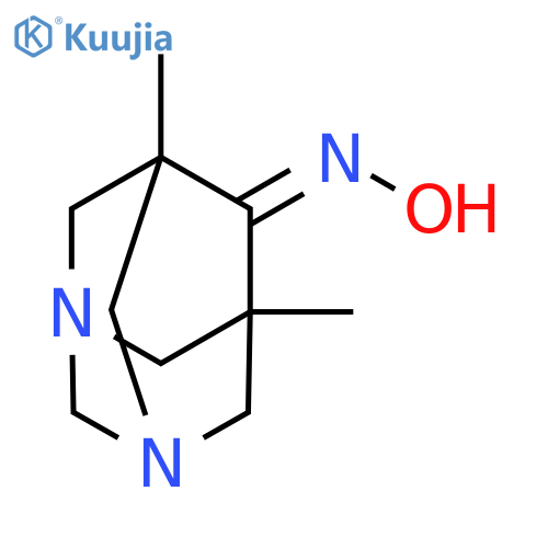 5,7-dimethyl-1,3-diazaadamantan-6-one oxime structure