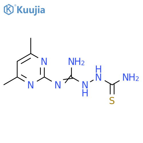 2-(4,6-Dimethylpyrimidin-2-yl)amino(imino)methylhydrazinecarbothioamide structure