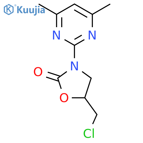 5-(Chloromethyl)-3-(4,6-dimethylpyrimidin-2-yl)-1,3-oxazolidin-2-one structure