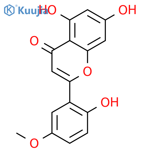 5,7,2'-trihydroxy-5'-methoxyflavone structure