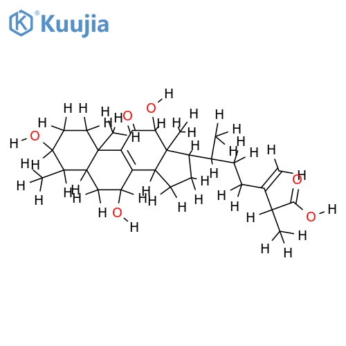 3alpha,7beta,11alpha-trihydroxy-11-oxo-4alpha-methylergosta-8,24(28)-dien-26-oic acid structure