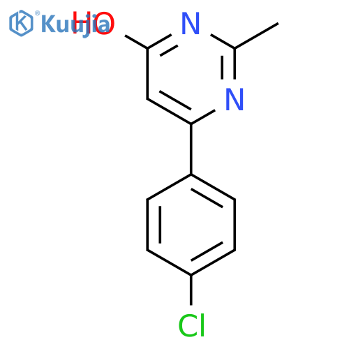 6-(4-Chlorophenyl)-2-methylpyrimidin-4-ol structure