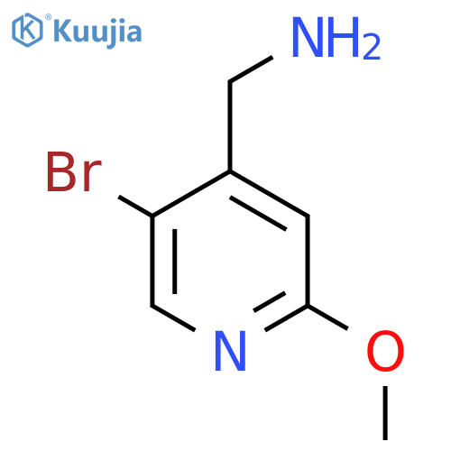 (5-Bromo-2-methoxypyridin-4-yl)methanamine structure