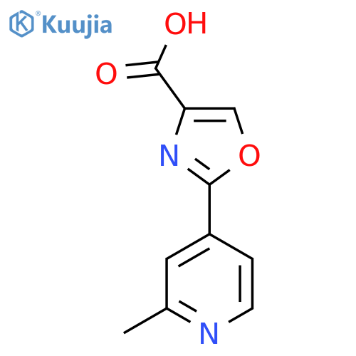 2-(2-Methylpyridin-4-yl)-1,3-oxazole-4-carboxylic acid structure