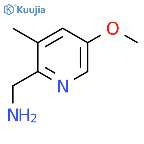 (5-Methoxy-3-methylpyridin-2-yl)methanamine structure