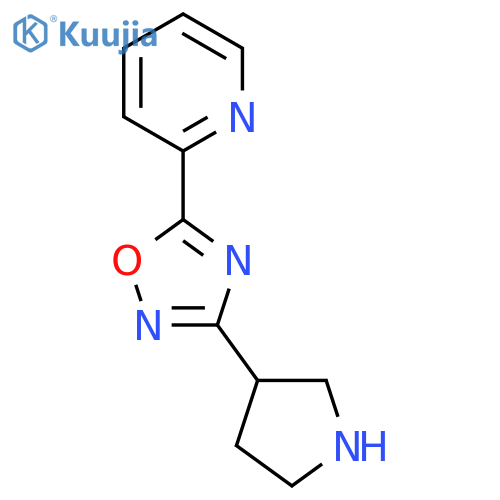5-(pyridin-2-yl)-3-(pyrrolidin-3-yl)-1,2,4-oxadiazole structure