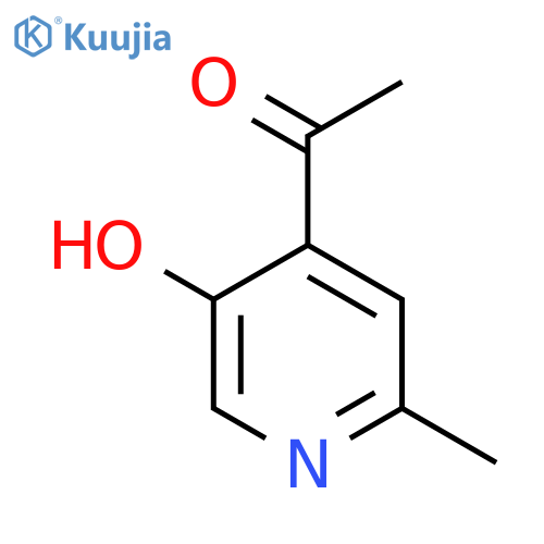 1-(5-Hydroxy-2-methylpyridin-4-YL)ethan-1-one structure