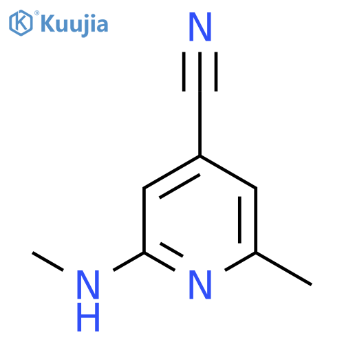 4-Pyridinecarbonitrile, 2-methyl-6-(methylamino)- structure