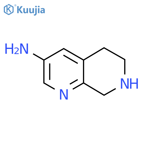 5,6,7,8-Tetrahydro-1,7-naphthyridin-3-amine structure