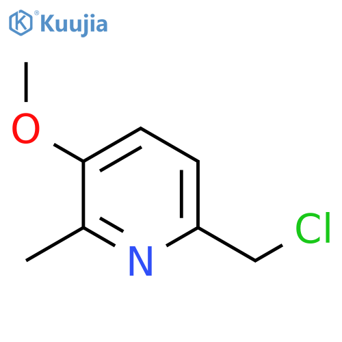 6-Chloromethyl-3-methoxy-2-methylpyridine structure