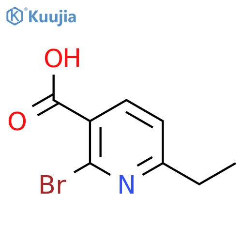 2-Bromo-6-ethylpyridine-3-carboxylic acid structure
