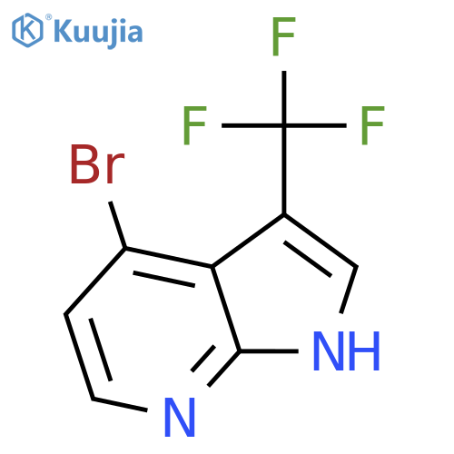 4-Bromo-3-(trifluoromethyl)-1H-pyrrolo[2,3-b]pyridine structure