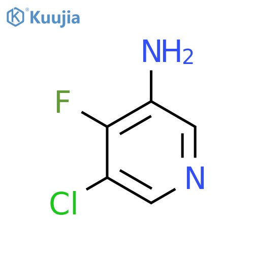 5-chloro-4-fluoropyridin-3-amine structure