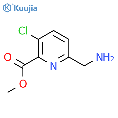 Methyl 6-(aminomethyl)-3-chloropyridine-2-carboxylate structure