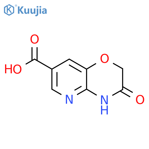 2H-Pyrido[3,2-b]-1,4-oxazine-7-carboxylic acid, 3,4-dihydro-3-oxo- structure