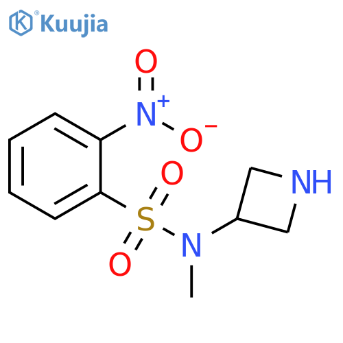 N-(azetidin-3-yl)-N-methyl-2-nitrobenzene-1-sulfonamide structure