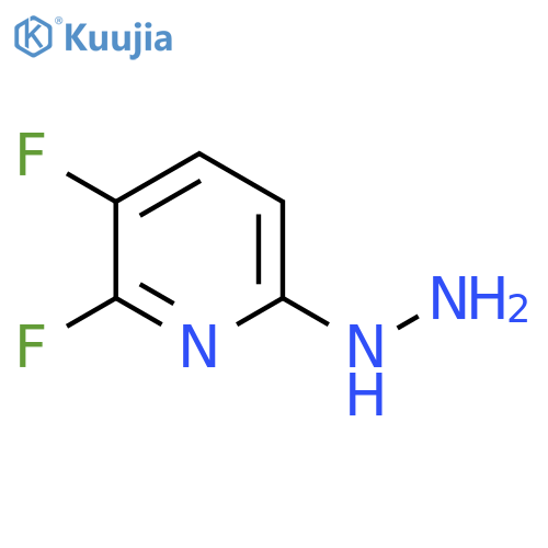 2,3-difluoro-6-hydrazinylpyridine structure