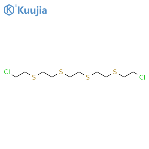 1,2-Bis[2-(2-chloroethylsulfanyl)ethylsulfanyl]ethane structure