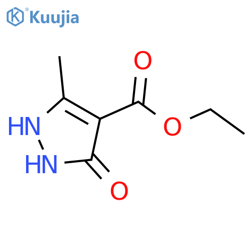 ethyl 5-methyl-3-oxo-2,3-dihydro-1H-pyrazole-4-carboxylate structure