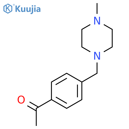 1-{4-(4-methylpiperazin-1-yl)methylphenyl}ethan-1-one structure