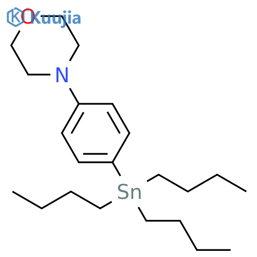 Tributyl-(4-morpholin-4-ylphenyl)stannane structure