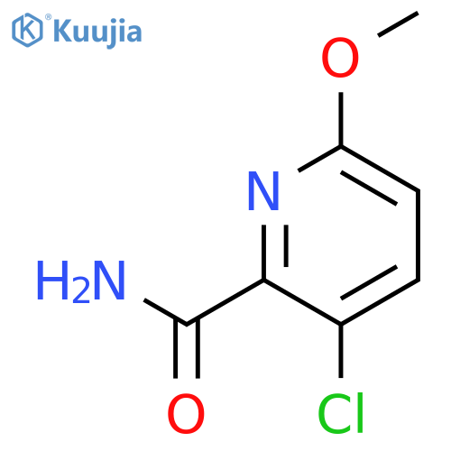 3-Chloro-6-methoxypyridine-2-carboxamide structure