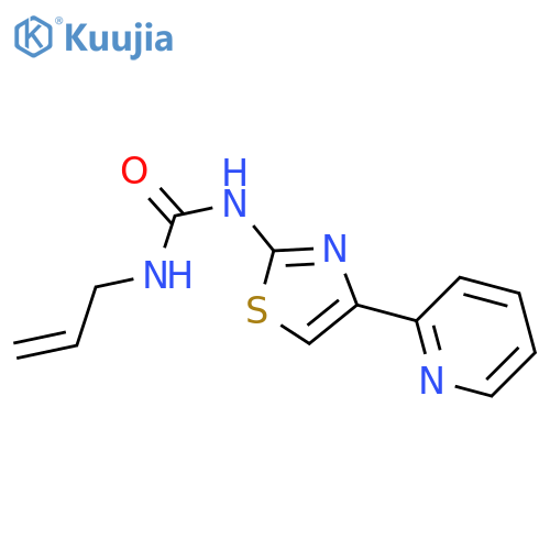 3-(prop-2-en-1-yl)-1-4-(pyridin-2-yl)-1,3-thiazol-2-ylurea structure