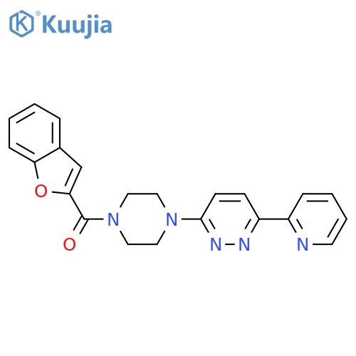 3-4-(1-benzofuran-2-carbonyl)piperazin-1-yl-6-(pyridin-2-yl)pyridazine structure