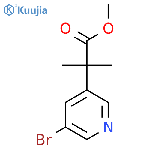 Methyl 2-(5-bromopyridin-3-yl)-2-methylpropanoate structure