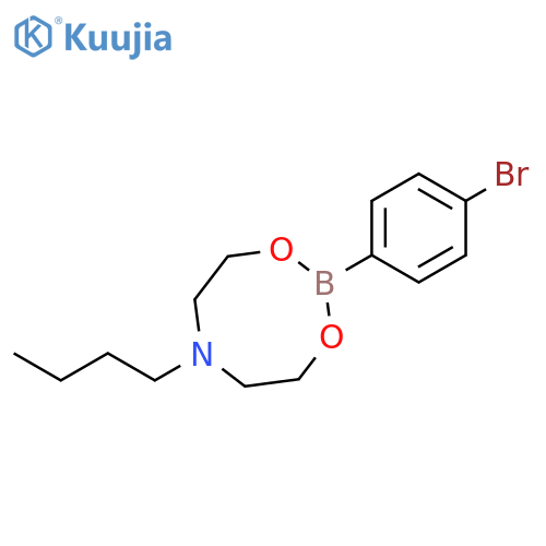 2-(4-BROMOPHENYL)-6-BUTYL-1,3,6,2-DIOXAZABOROCANE structure