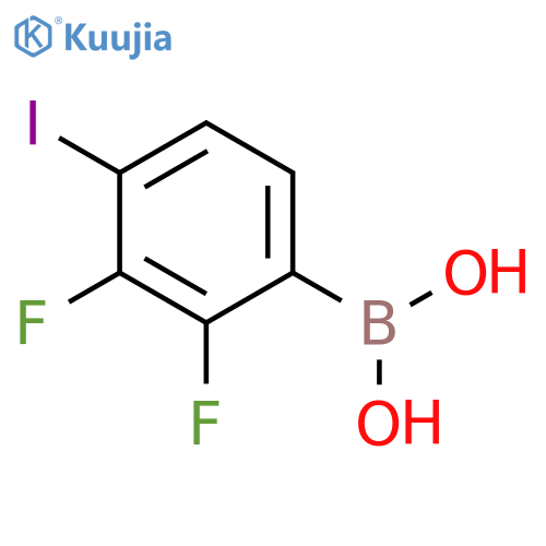 2,3-Difluoro-4-iodophenylboronic acid structure