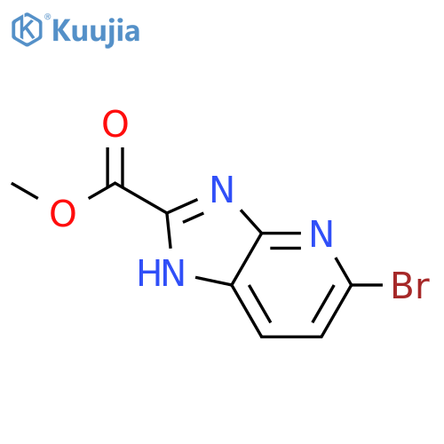 Methyl 5-bromo-1H-imidazo[4,5-b]pyridine-2-carboxylate structure