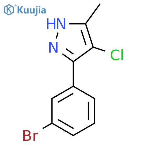3-(3-Bromophenyl)-4-chloro-5-methyl-1H-pyrazole structure