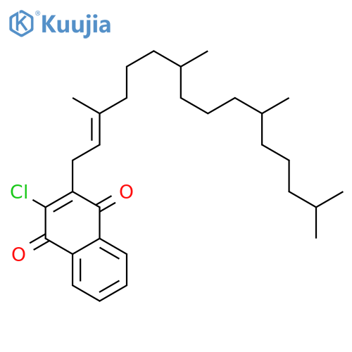 1,4-Naphthalenedione,2-chloro-3-(3,7,11,15-tetramethyl-2-hexadecen-1-yl)- structure