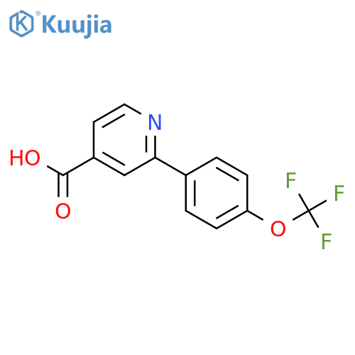 2-(4-Trifluoromethoxyphenyl)-isonicotinic acid structure