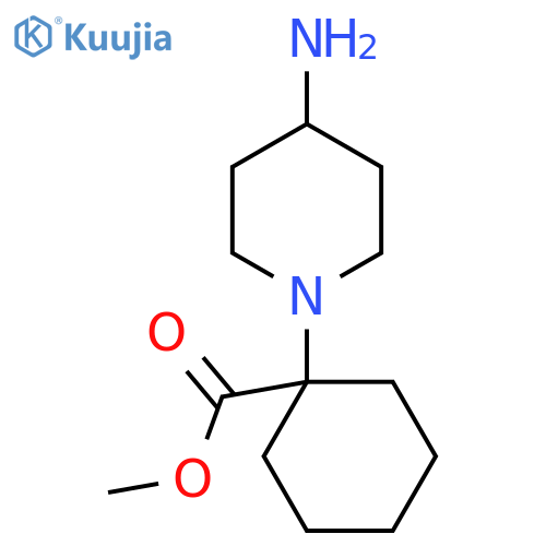 Methyl 1-(4-aminopiperidin-1-YL)cyclohexanecarboxylate structure