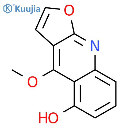 5-hydroxy-4-methoxyfuro[2,3-b]quinoline structure