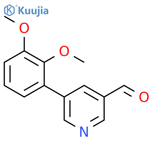 5-(2,3-Dimethoxyphenyl)-3-pyridinecarboxaldehyde structure