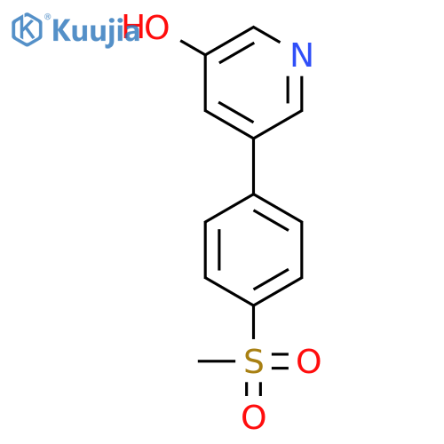 3-Hydroxy-5-(4-methylsulfonylphenyl)pyridine structure