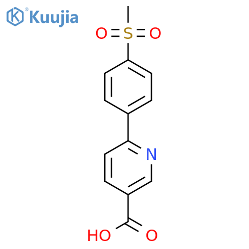 6-(4-Methylsulfonylphenyl)nicotinic acid structure